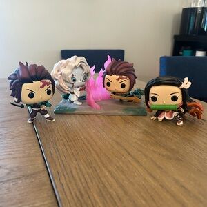 Set of Demon Slayer Funko Pop Figurines